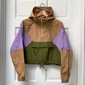 Twik by Simons Colour-block Half-Zip Windbreaker